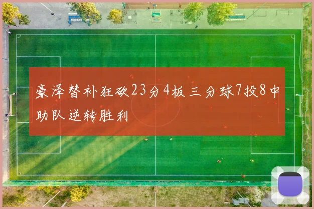 豪泽替补狂砍23分4板三分球7投8中助队逆转胜利